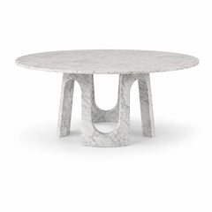 Archevella Arabescato Round Luxury Stone Dining Table