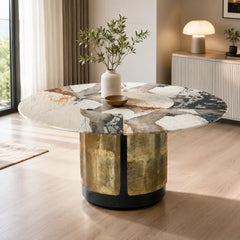 Amoretti Picasso Round Luxury Stone Dining Table