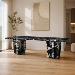 Bergamo Rectangular Luxury Stone Dining Table
