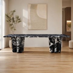 Bergamo Rectangular Luxury Stone Dining Table