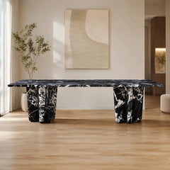 Bergamo Rectangular Luxury Stone Dining Table