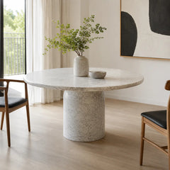 Samo Round Luxury Stone Dining Table
