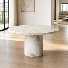 Velmora Round Luxury Stone Dining Table