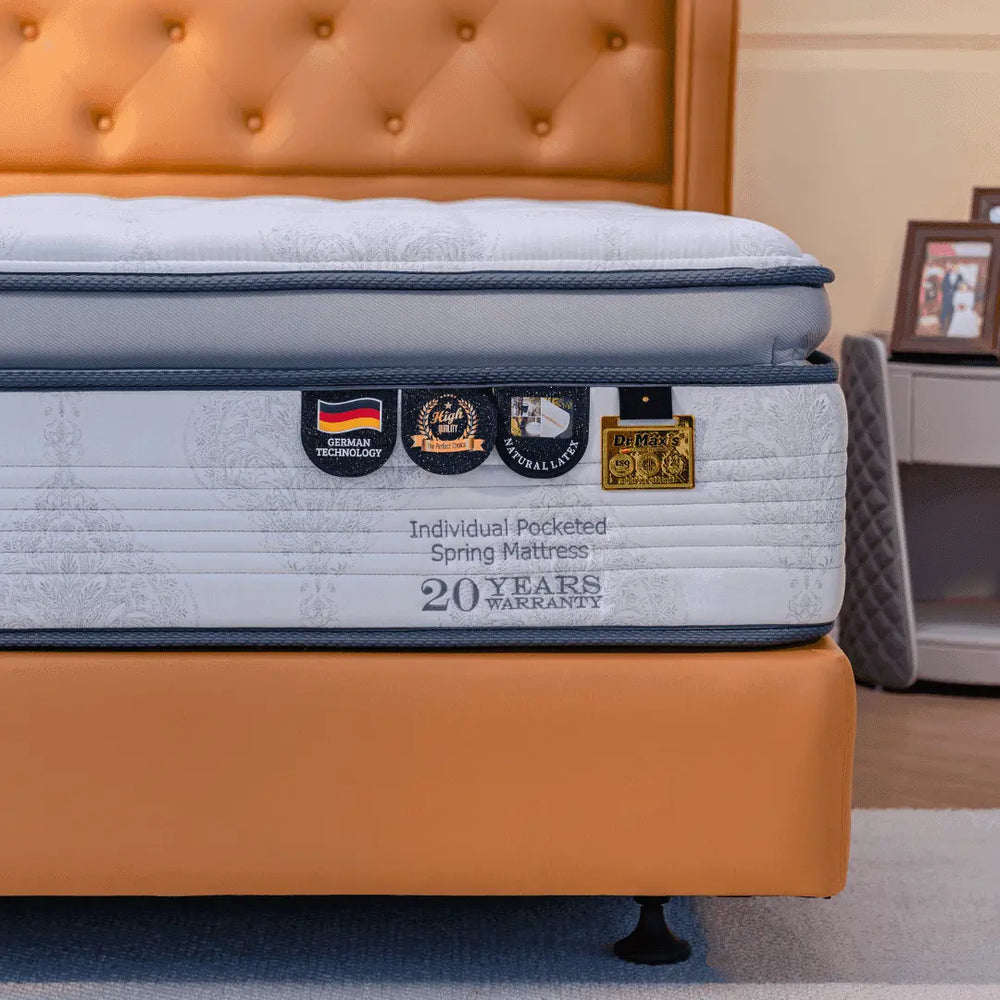 Megafurniture | Dr.Maxis Paiza Gold 14 Inch Pocketed Spring Mattress | Mattress