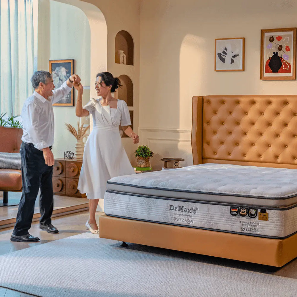 Megafurniture | Dr.Maxis Paiza Gold 14 Inch Pocketed Spring Mattress | Mattress