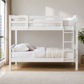 Korven White Wooden Double Decker Bed ACE