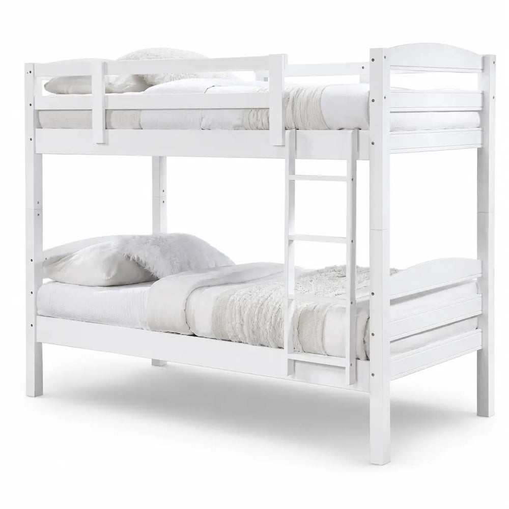 Korven White Wooden Double Decker Bed ACE