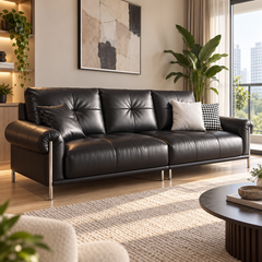 Kestrelle Leather Sofa
