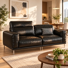 Peravin Leather Sofa