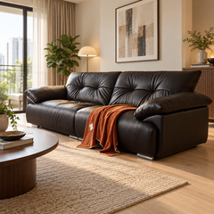 Vardane Leather Sofa