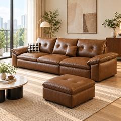 Ismerel Leather Sofa