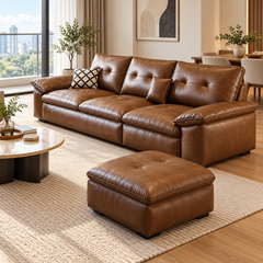 Ismerel Leather Sofa