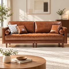Jovalin Leather Sofa