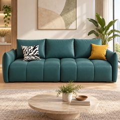 Delvano Leather Sofa