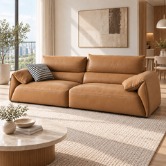 Jendris Leather Sofa