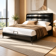 Aldevan Leather Bed Frame