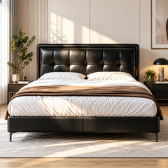 Dorlane Genuine Leather Bed Frame