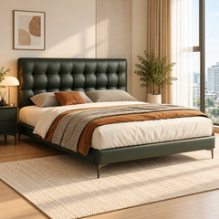 Brenaro Leather Bed Frame