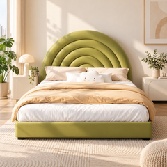 Bremaro Faux Leather Bed Frame (Queen Size)