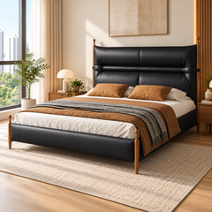 Cavorin Leather Bed Frame