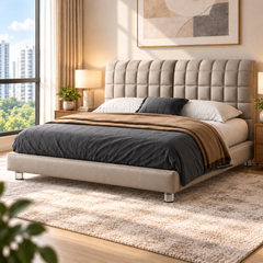 Pervan Leather Bed Frame