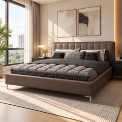 Quessan Leather Bed Frame