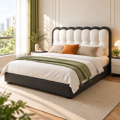 Rovenic Leather Bed Frame