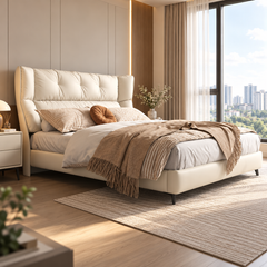 Meldrin Leather Bed Frame