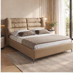Padrien Leather Bed Frame