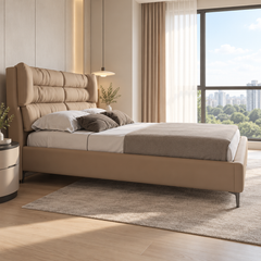 Padrien Leather Bed Frame