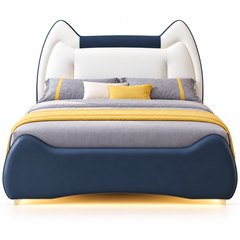 Florenzo Leather Floating Bed Frame (With LED)