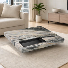 Aurevia Luxury Stone Box Coffee Table