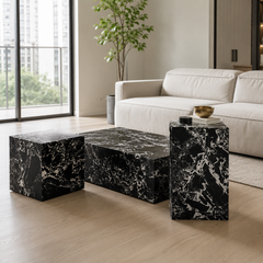 Jorevia Luxury Stone Coffee Table Set