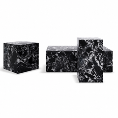 Jorevia Luxury Stone Coffee Table Set