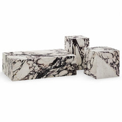 Jorevia Luxury Stone Coffee Table Set