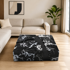 Kavelle Luxury Stone Bvlgari Black Creative Square Coffee Table