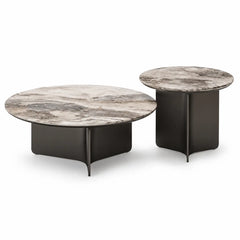 Ulvera Luxury Stone Beliy Coffee Table Set