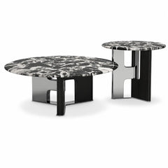Wenora Luxury Stone Beliy Coffee Table Set