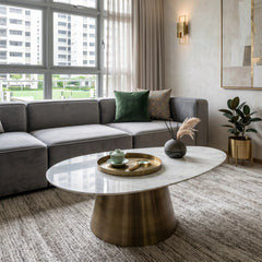 Xavelle Luxury Stone Beliy Coffee Table
