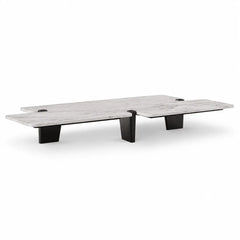 Averelle Luxury Stone Jacob Light Grey Coffee Table