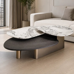 Fiorvane Luxury Stone Water Lilies Coffee Table