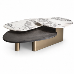 Fiorvane Luxury Stone Water Lilies Coffee Table
