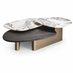 Fiorvane Luxury Stone Water Lilies Coffee Table