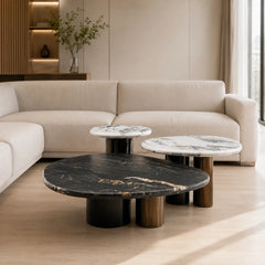 Varenelle Luxury Stone Natural Marble Jove Coffee Table