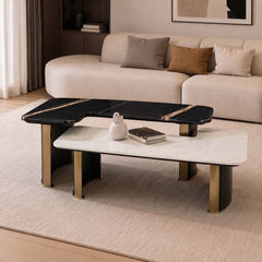 Avenisse Luxury Stone Natural Marble Ziggy Coffee Table