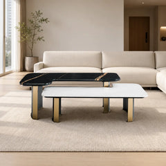 Avenisse Luxury Stone Natural Marble Ziggy Coffee Table