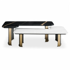 Avenisse Luxury Stone Natural Marble Ziggy Coffee Table