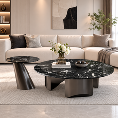 Elarenne Luxury Stone Black Rose Bijou Coffee Table