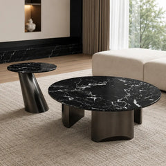Elarenne Luxury Stone Black Rose Bijou Coffee Table
