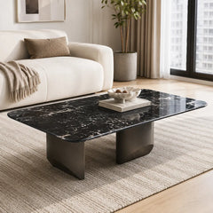 Jovielle Luxury Stone Black Rose Bijou Coffee Table